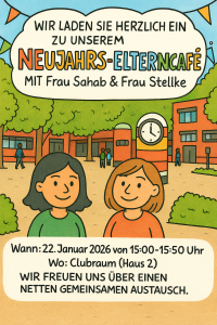 Herzliche Einladung zum Neujahrs-Elterncafé