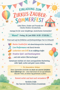 Invitation to this year’s Circus Magic Summer Festival 2026